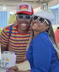 festival goers