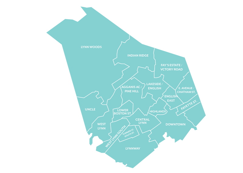 Mapa de Lynn, MA