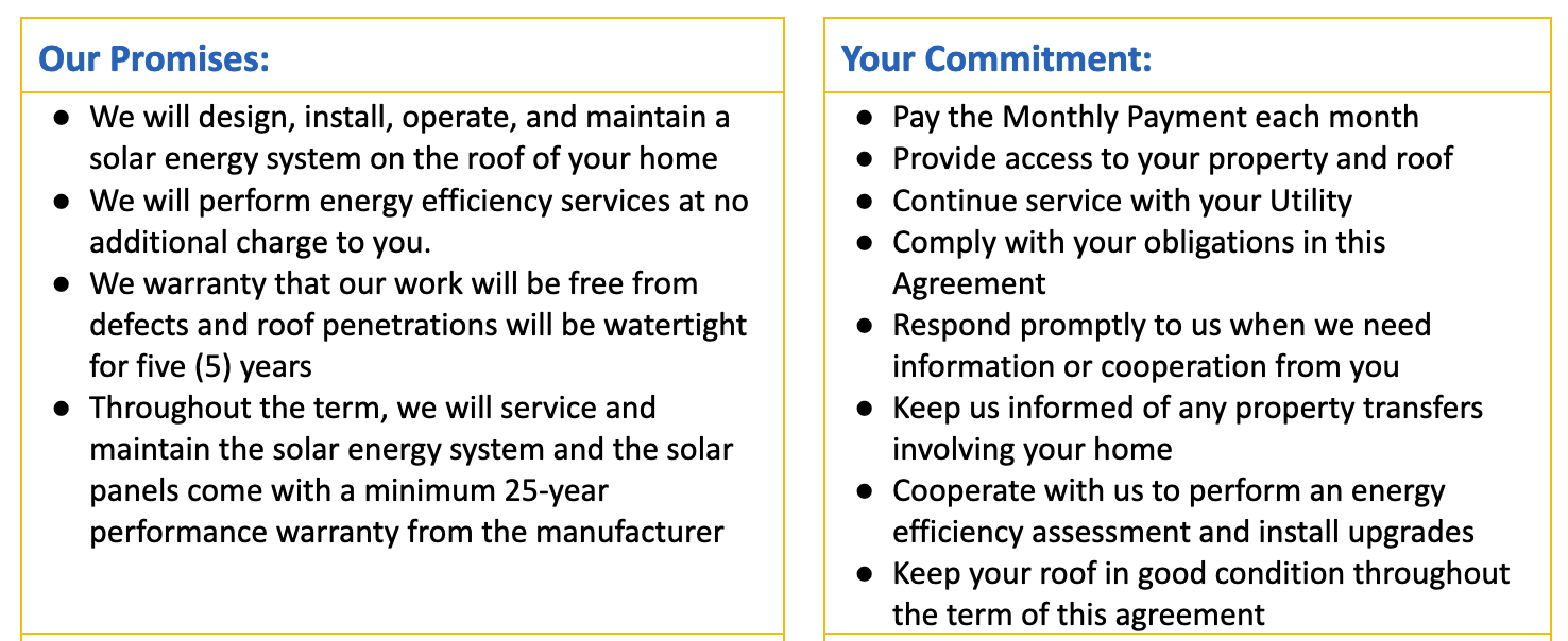 Our Promises and Your Commitment