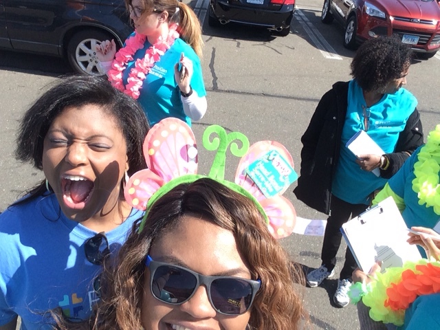 People celebrating New Haven's 7th Annual Family Fun Festival