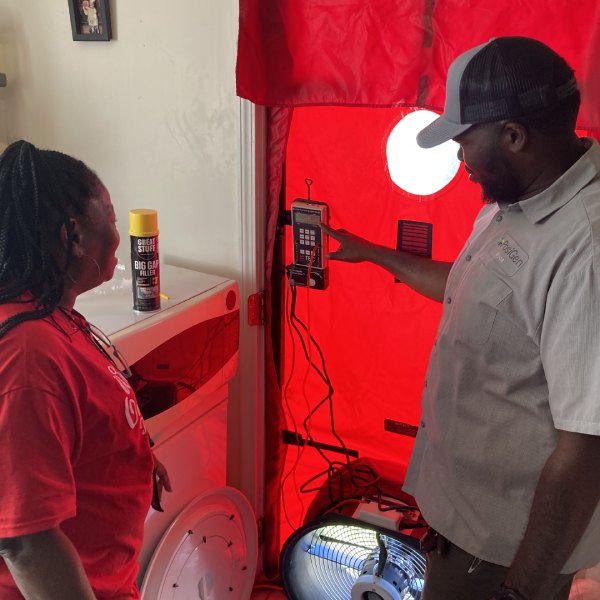 blower door test